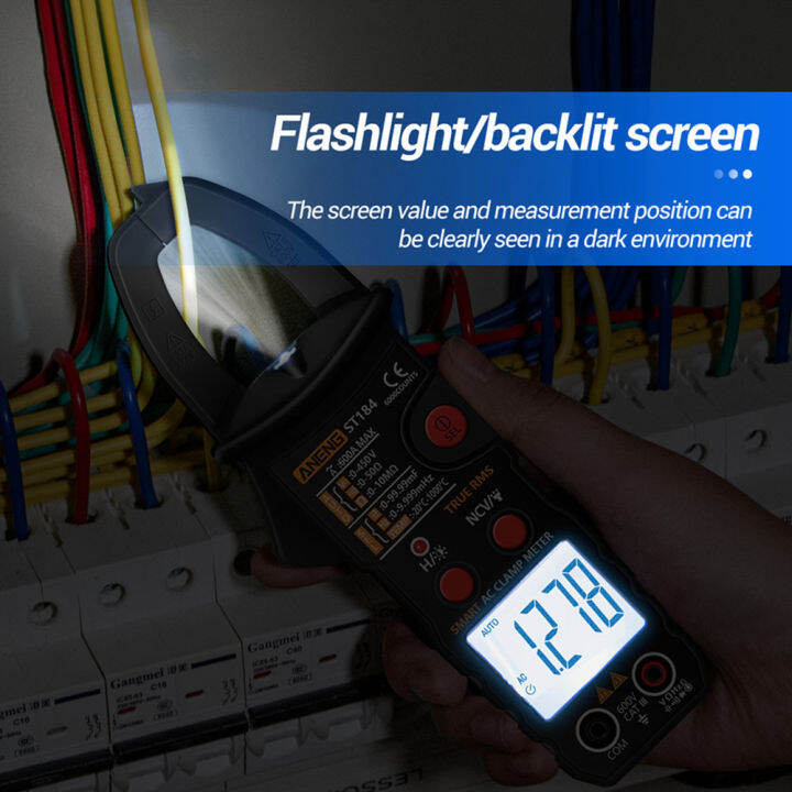 st184-ดิจิตอลแคลมป์มิเตอร์มัลติมิเตอร์-true-rms-ac-dc-เครื่องทดสอบกระแสไฟฟ้า