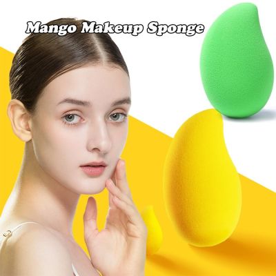 【LZ】 NEW Foundation Powder Soft Mango Shape Cosmetic Puff Makeup Egg Beauty Tool Cushion Sponge