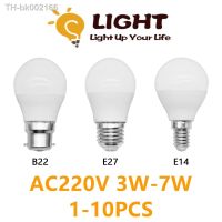 ✻▨卐 1-10PCS Led Golf Bulb G45 3W 5W 6W 7W E14 E27 B22 AC220V 3000K 4000K 6000k Lamp Light For Home Decoration