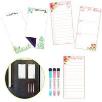 ❁✗ 3pcs Dry-Erase Magnetic White Board for Refrigerator Memo Weekly Planner To Do List Grocery Menu Board Kitchen Fridge Magnets