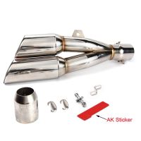 Motorcycle Exhaust Escape Modified Muffler Removable Double Holes DB Killer For R1 R25 R3 R6 NC700 CBR500 300 PCX125 Nmax155