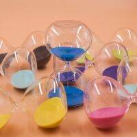 Clocks Sand Hourglass 5min/15min/30min Color Sand Timer Round Transparent Sandglass Room Home Decoration Red Green Blue Pink