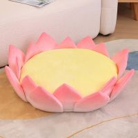 หมอนรองดอกบัวตลกหมอนดอกไม้ประดับ Bantal Kursi กวนหยินสำหรับการตกแต่งบ้านห้องนอนโซฟาเสื่อดอกบัว Cojines เด็ก S