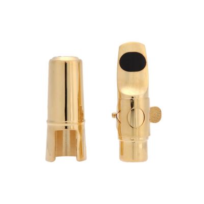 Jazz Soprano Saxophone 5C Metal Mouthpiece +Pads Cushions +Cap Buckle with Gold Plating