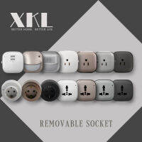 XKL Premium ซ็อกเก็ตเคลื่อนย้ายได้สำหรับ Power Track Universal EU US Dual USB LED พร้อม Motion Sensor Eletrical Plug เครื่องใช้ในบ้านอัจฉริยะ - Linqiaoe