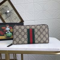 ?Offer】Original Designer S Men Wallets Famous Brand Clutch Long Purse For Male Leather Business Large Capacity Phone Bag Card Holder Hot Sale (ขนาด: 19ซม.)