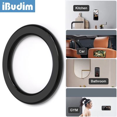 ❅∋ iBudim Magnetic Phone Holder for iPhone 13 Pro Max Magnet Ring Mount for iPhone 12 Pro Max Phone Holder for Wall Kitchen Car