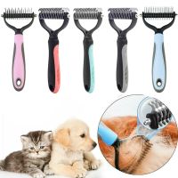 New Hair Removal Comb for Dogs Cat Detangler Fur Trimming Dematting Brush Grooming Tool For matted Long Hair Curly Pet