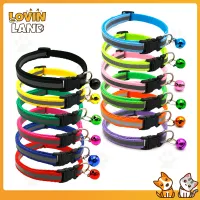 Lovinland Reflective Nylon Dog Collar Night Safety Flashing Light Up Adjustable Dog Leash Pet Collar for Cats And Small Dogs Pet Supplies