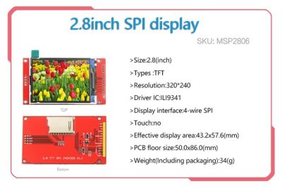 【Worth-Buy】 พอร์ตซีเรียล Spi Seriesctouch 2.2/2.4/2.8/3.2/3.5/4.0โมดูลหน้าจอจอแอลซีดีที่มีการตอบสนองสูงสำหรับบอร์ดพัฒนา Stm32