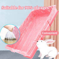 10Pcs Chassis Film Easy Removal ถุงพลาสติกสำหรับแมวสัตว์เลี้ยงกระต่าย Guinea Pig Cage Cat Toilet Litter Accessories