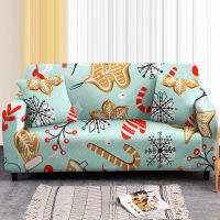 Christmas Sofa Cover for Living Room Christmas Tree Print Stretch Couch Cover Sectional Slipcover 1/2/3/4 Seater Xmas Home Decor