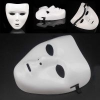 Halloween Ghost Night Lights Face Mask DIY White Blank Mask Painted Mask Creative Hand C9G7