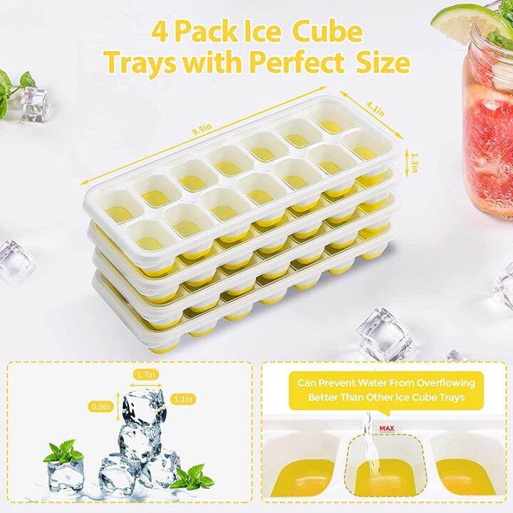 ice-square-trays-4-pack-easy-release-silicone-14-ice-square-trays-with-spill-resistant-removable-lid-for-cocktail