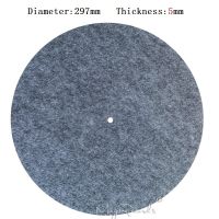 แผ่นรองกันไฟฟ้าสถิตย์ขนาด5มม. แผ่นรองเมาส์สักหลาด12นิ้วสำหรับแผ่นหมุนเครื่องเล่นจานเสียงไวนิล