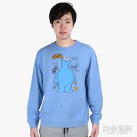 DOSH UNISEX SWEATER SESAME STREET เสื้อสเวตเตอร์ ผู้ชาย-ผู้หญิง DSEMJ5003-BU