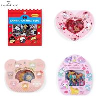 ♂☬☬ Sanrio Kulomi Cartoon Series Girls Heart-shaped Cute Sticker Pack Waterproof Phone Case Stickers Students Handbook Diy Materials
