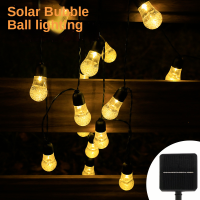 Outdoors Globe Solar String Lights 20 LED Outdoor Bulb Strings Lights Waterproof 8 Modes Solar Light for Patio Garden Gazebo