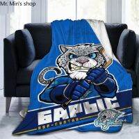 [High-end blanket] ผ้าห่มรูปแบบสัตว์การ์ตูนฮ็อกกี้สำนักงานนอกบ้านของขวัญสำหรับวัยรุ่นเดินทางเครื่องนอนผ้าห่มแฟนฮ็อกกี้ให้ความอบอุ่น