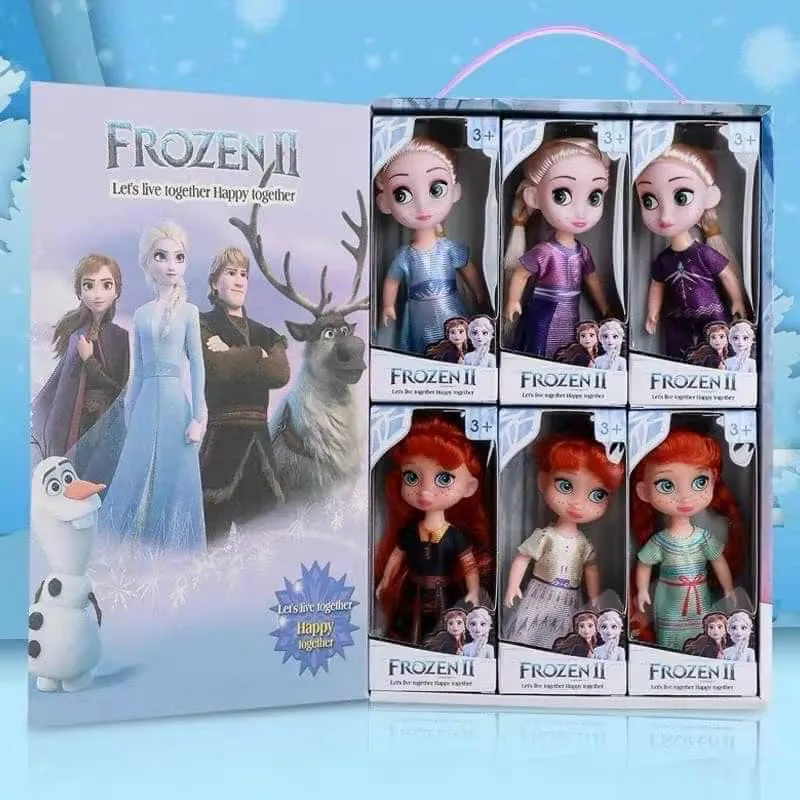 BỘ 6 BÚP BÊ ELSA FROZEN PHIÊN BẢN CHIBI ĐÁNG YÊU CHO BÉ - HÀNG ...