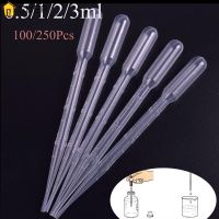 ◙☇ SUER 100/250Pcs Disposable Dropper Useful Multi-function Transparent Test Tubes