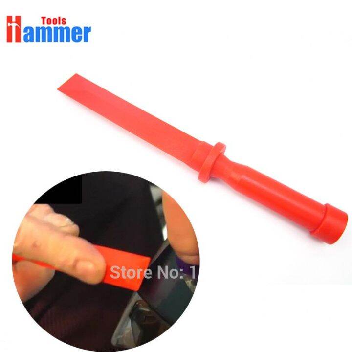 red nylon Shovel Super Scraper car dent Tools Non Marring Poly Super