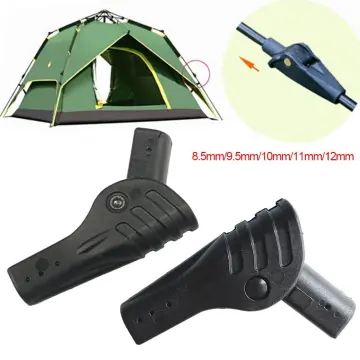 Tent Joint Plastic Support Accessory Rod Folding Rotary Automatic Camping  Black