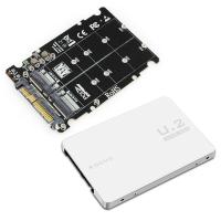 【 Hot 】 M.2 SSD To U.2อะแดปเตอร์2in1 M.2 NVMe และ SATA-Bus NGFF SSD ไปยัง PCI-e U.2 SFF-8639อะแดปเตอร์ PCIe M2 Converter สำหรับเดสก์ท็อปคอมพิวเตอร์