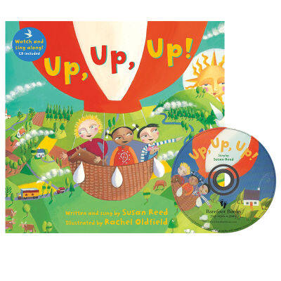 English original picture book up, up! Sing along with CD Liao Caixing extended book list Ivy daddy recommended language sense enlightenment nursery rhyme picture book barefoot UK barefoot