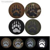 ✿ IR reflective Bear Paw Claw Tactical Patch Reflective Applique Attachment Fastener Hook Loop Badge on Hat Bag Jackets and Gear