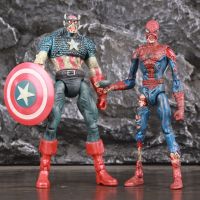 Cosetteme Zombie Captain America Spider Man 7  Action Figure KOs Toybiz Marvel Select Diamond DST Toys Doll What If Zombies Super Hero