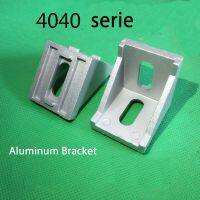 20pcs 4040 Brackets Corner fitting angle aluminum 40x40 L Connector bracket fastener for 4040 Industrial Aluminum Profiles Hand Tool Parts Accessories