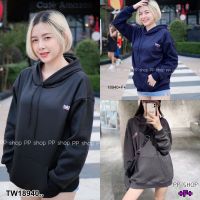 J18940 เสื้อแขนยาวฮู้ด สกรีนลาย Long sleeve hoodie with screen print