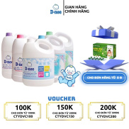 Nước giặt quần áo em bé Dnee 3000ml - Nước Giặt Xả Cho Trẻ Em an toàn