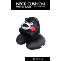 PLW หมอน Kumamon หมอนรองคอแบบมีฮูท คุมะมง neck cushion ลิขสิทธิ์แท้ หมอนหนุน หมอนราคาถูก หมอนเพื่อสุขภาพ