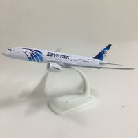 JASON TUTU 20ซม. เครื่องบินรุ่นเครื่องบินรุ่น EGYPTAIR Boeing 787เครื่องบินรุ่น1:300 Diecast โลหะเครื่องบินเครื่องบินของเล่น Aeroplan