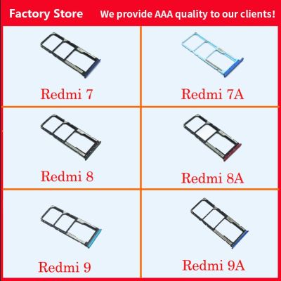 【⊕Good quality⊕】 anlei3 ใหม่สำหรับ Xiaomi Redmi 7 7a สำหรับ Redmi 8 8a ซิมการ์ดถาดใส่ซิมขาตั้งสำหรับ Xiaomi Redmi Xiaomi Redmi 9 Redmi 9a