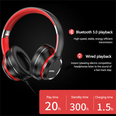 HD200 Bluetooth Headphone Over-Ear Foldable Computer Wireless Earphone Noise Cancellation Mic HIFI Stereo Game Headset