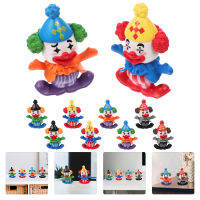 Mlinstudio 12pcs Mini Clown Decorations Garden Decor Desktop เครื่องประดับตัวตลกขนาดเล็ก