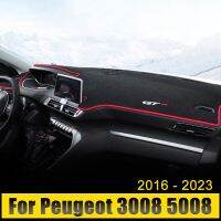 Tappetino Di Copertura Del Cruscotto Auto Evita I Cuscinetti Luminettappeti Anti Anti UV Per Peugeot 3008 5008 GT Hybrid 2016 2017 2018 2019 2020 2021 2022 2023