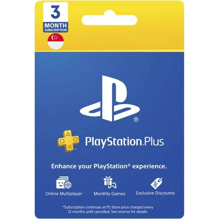 PS Plus 3 & 12 Months SG - PlayStation Plus Network (SG) - Playmore|Lyn ...