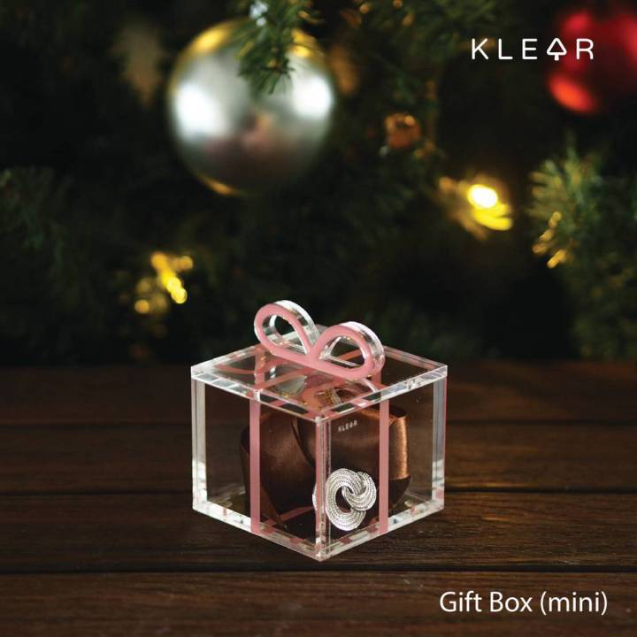 klearobject-gift-box-mini-กล่องใส่ของขวัญ-กล่องใส่เครื่องประดับ-กล่องใส่ของชำร่วย-กล่องอะคริลิคมีโบว์-กล่องโบว์-กล่องใส-กล่องอะคริลิค-อะคริลิค