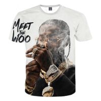 2023 Popular Rapper Pop Smoke 3D Printed T-shirt Rapper Pop Smoke Hip Hop Cool Men Hip-hop Round Neck Oversized Tops Clothes