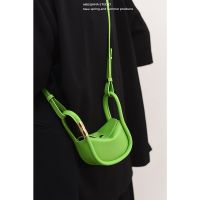 LASGO niche design high-end lipstick mini bag female 2023 new saddle Messenger headphone bag 【QYUE】