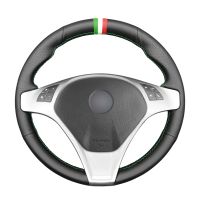 ❀❅✠ chenhuifang Hand-stitched Artificial Leather Car Steering Cover for Alfa MiTo 2008-2015 2010 2011 2012-2014