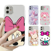 เคสซิลิโคน TPU SoftCase สำหรับ IPhone 11 14 12 13 Pro Promax Kiity Gemini Melody เคสสำหรับ Apple ใส IPhone 12Pro 14Pro 13Pro 14Plus X XR XSMAX 7 + 8 + 7Plus 8Plus 8Plus 6Plus 7Plus 7 8 SE2นิ่มสีด้าน SE3