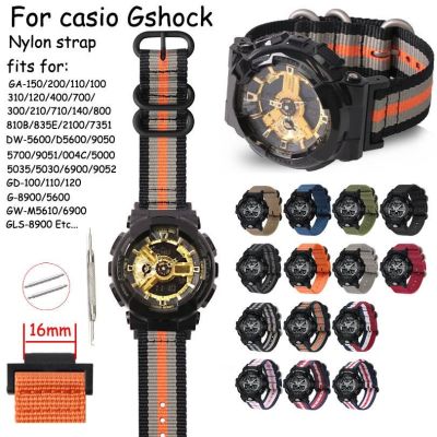 ❇ เปลี่ยนสายนาฬิกาไนลอนสำหรับ Casio G-SHOCK สายนาฬิกาสำหรับ Gshock GA-150 800 DW5600 6900 GD-110 G-8900 GW-M5610 GLS8900