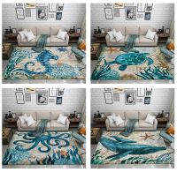 Big Turtle 3D Print Large Car Marine Animal Series Area Rugs For Living Room Non-slip Mat Home Decorative Pad