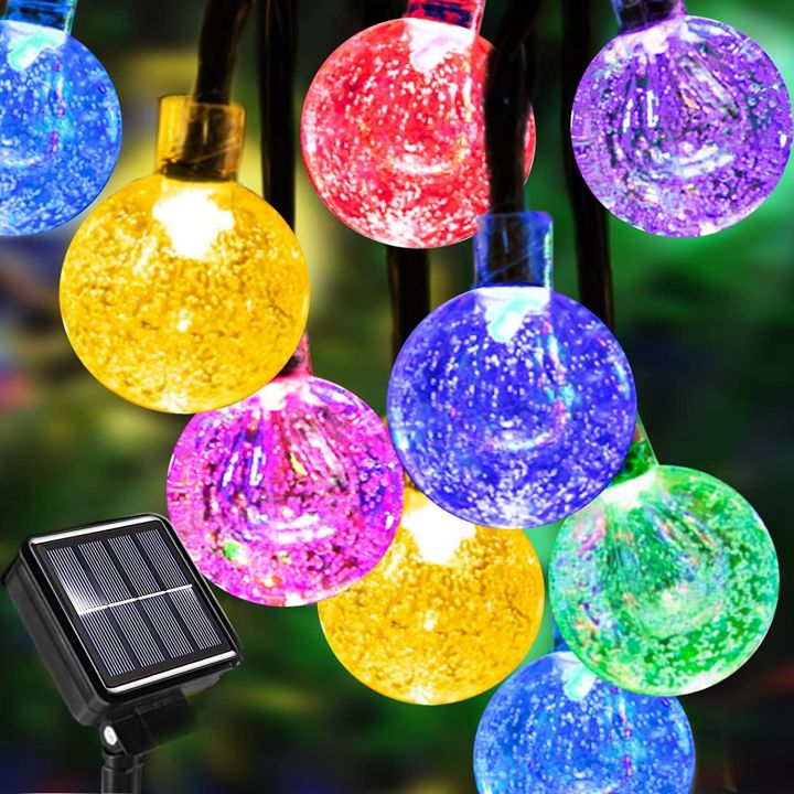 solar-fairy-lights-led-strings-outdoor-crystal-bubble-ball-globe-8-modes-waterproof-lamp-for-garden-party-christmas-decor