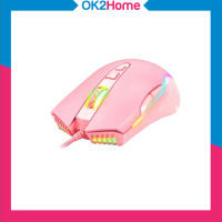 Onikuma Sakura Gaming Mouse เมาส์เกมมิ่งสีชมพู DPI สูงสุด 6400